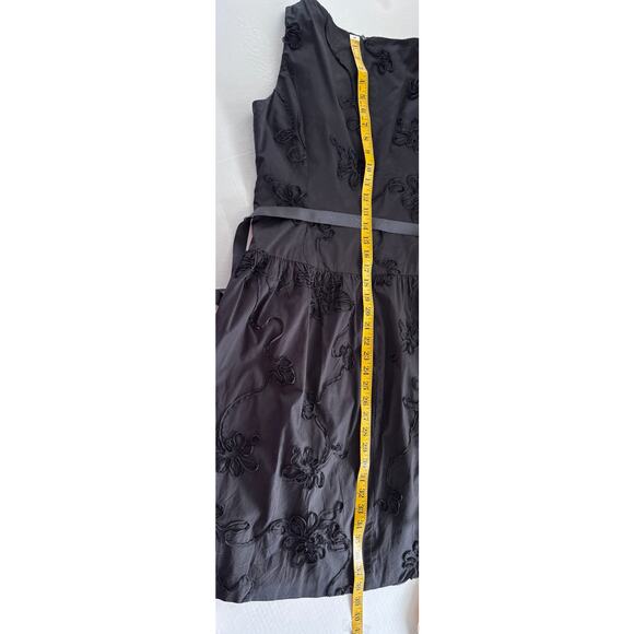 Jones‎ New York Women’s Black Ribbon Embellished Cocktail Party Dress Size 10 - Picture 8 of 9